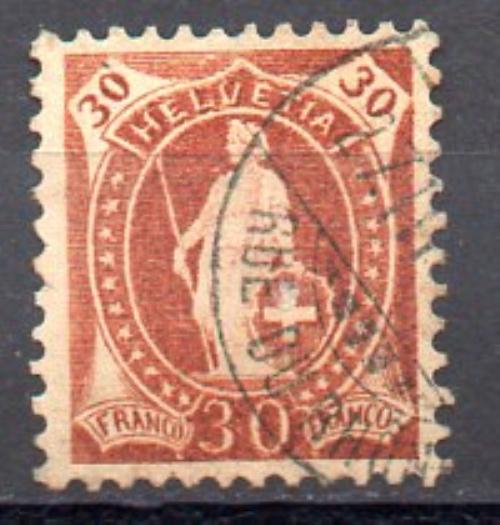 Швейцария 1894 год № Zumstein 68D (о)